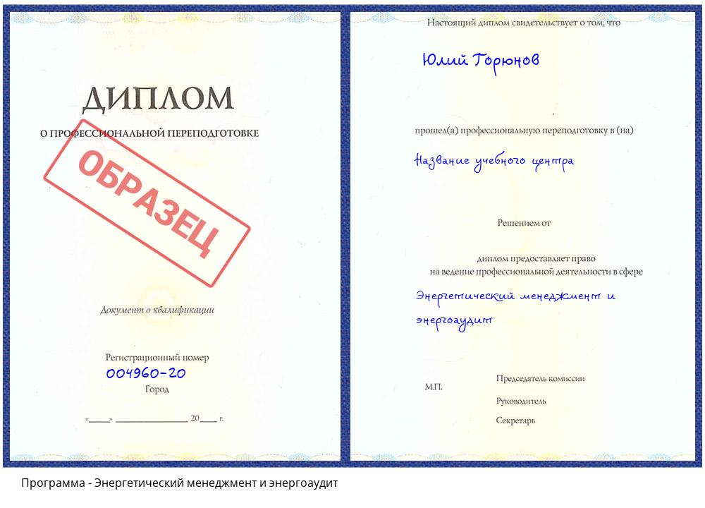 Энергетический менеджмент и энергоаудит Железногорск